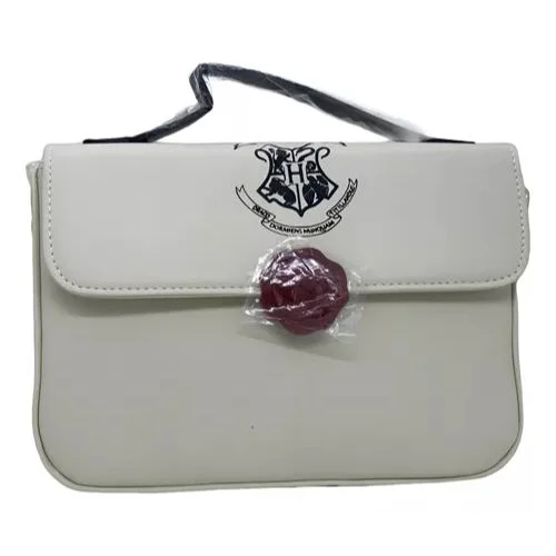 Bolso Cartero Hogwarts Harry Potter Crema