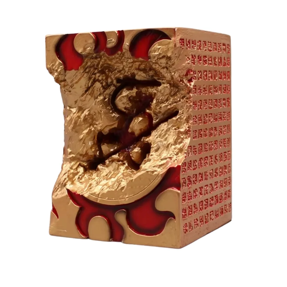 Figura Poneglyph dorada y roja de One Piece