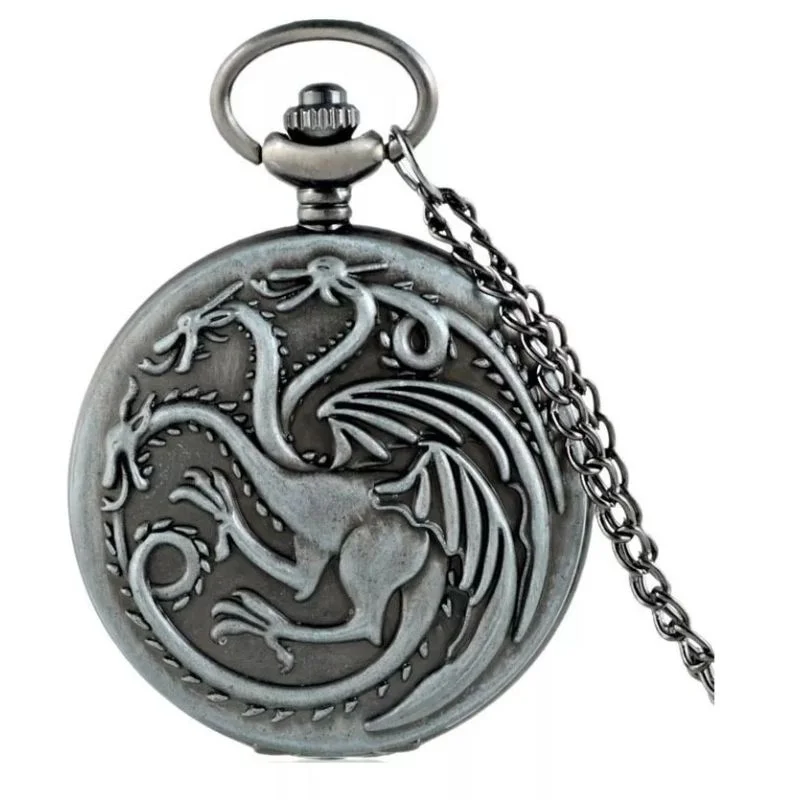 Reloj de bolsillo Game of Thrones con dragón Targaryen