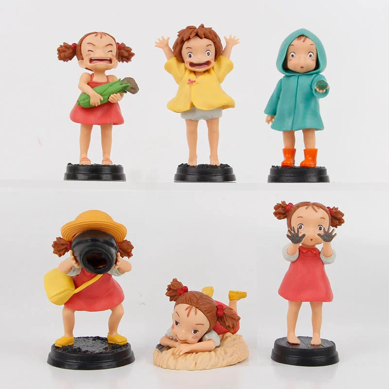 Set de 6 figuras de Ponyo de Studio Ghibli en diferentes poses
