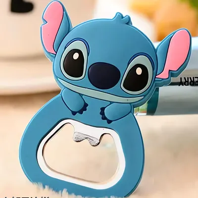 Destapador Stitch azul con orejas rosas de Lilo & Stitch Disney