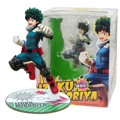 Figura Izuku Midoriya My Hero Academy con base y accesorios