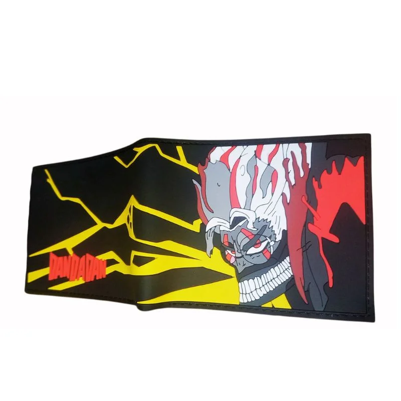 Billetera Dan Da Dan Takakura con detalles amarillo y rojo