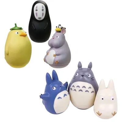 Set 6 figuras Studio Ghibli Totoro y personajes animados