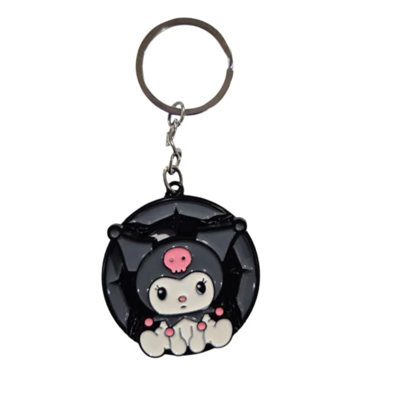 Llavero Kuromi giratorio Sanrio con capucha negra