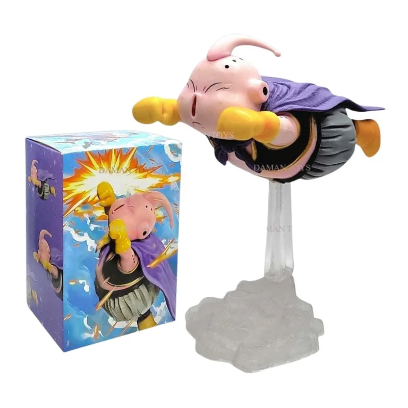 Estatuilla Majin Buu volando Dragon Ball con base de nube