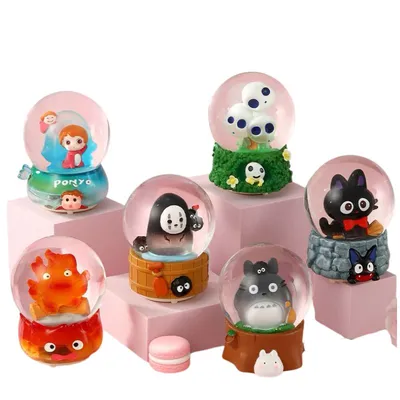 Esfera de nieve Studio Ghibli con luz LED - Personajes Ghibli