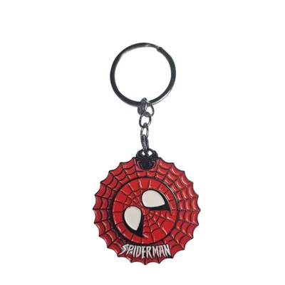 Llavero giratorio Spiderman diseño telaraña roja Marvel