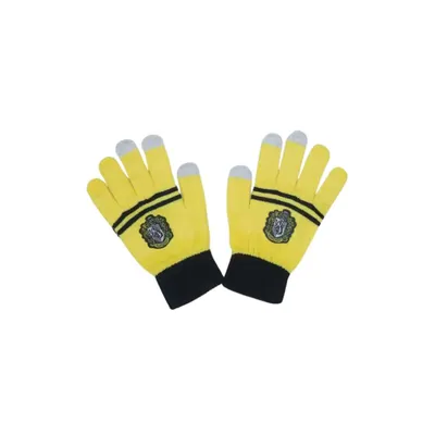 Guantes Hufflepuff amarillos con pantalla táctil — Harry Potter