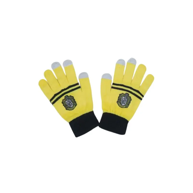 Guantes Hufflepuff amarillos con pantalla táctil — Harry Potter