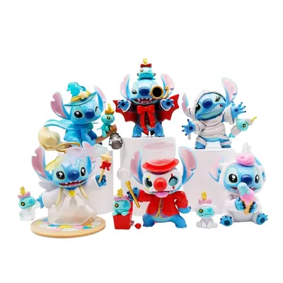 Colección de figuras Stitch Lilo & Stitch Disney con múltiples atuendos