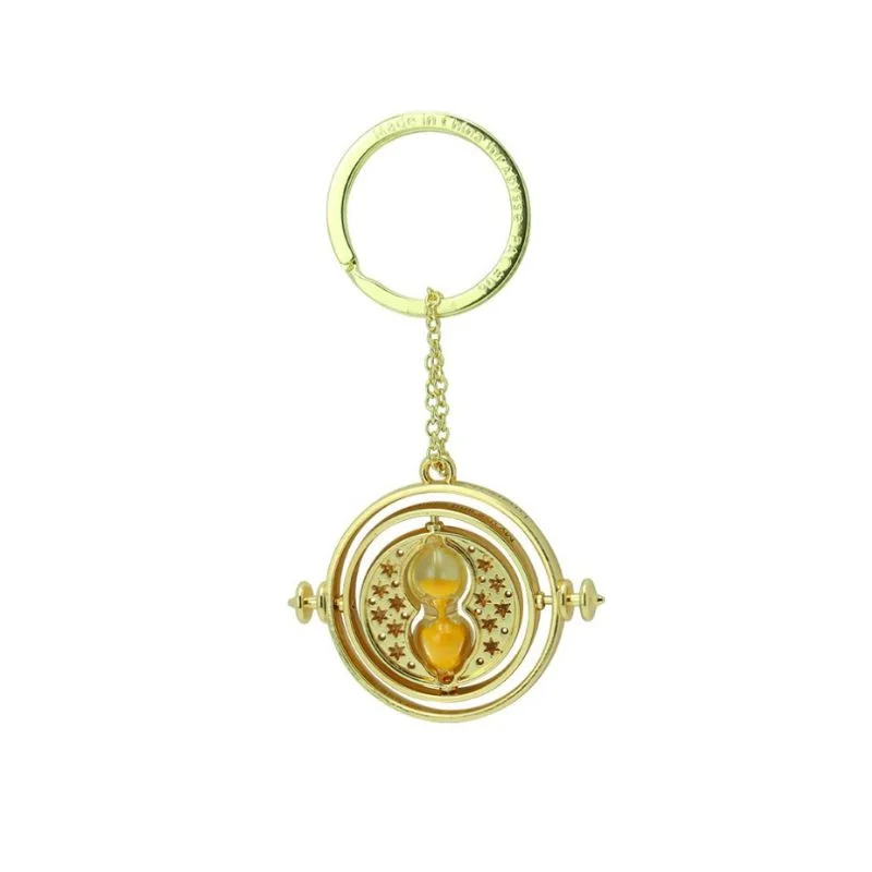 Llavero Giratiempo dorado Harry Potter con esferas de ámbar