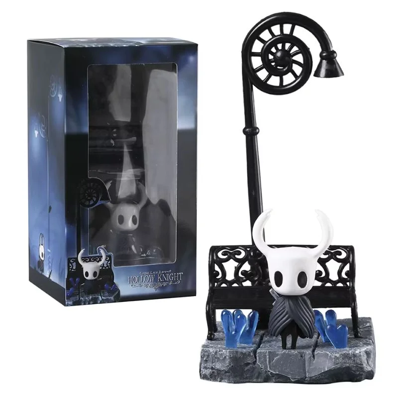 Estatuilla Caballero Hollow Knight con lámpara articulada