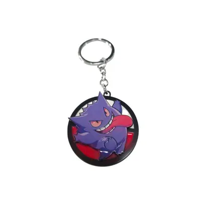 Llavero giratorio Gengar Pokémon en esfera metálica