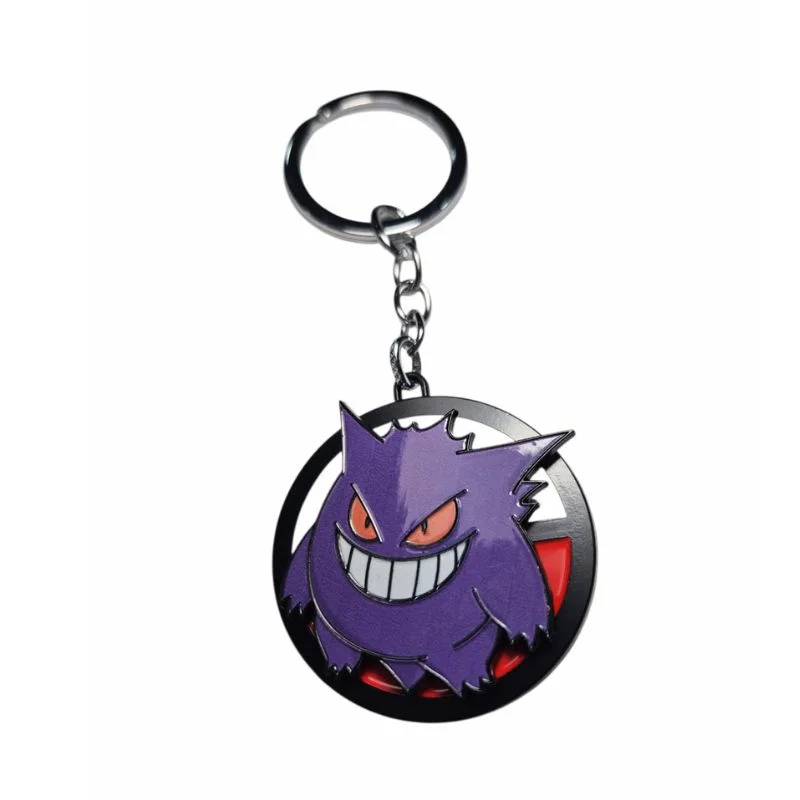 Llavero giratorio Gengar Pokémon metal con cadena