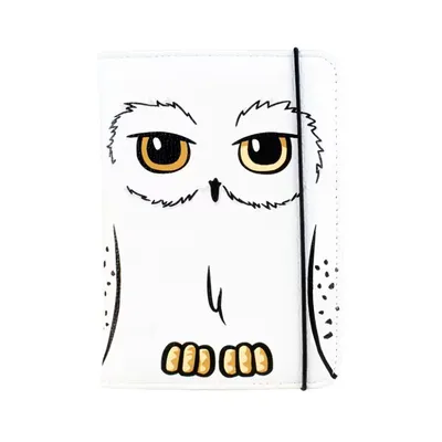 Funda pasaporte Hedwig Harry Potter con ojos dorados