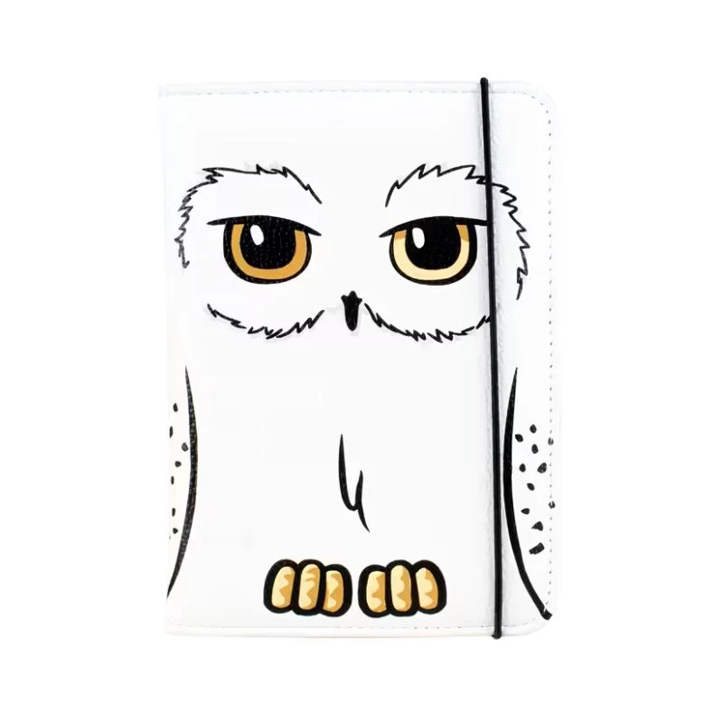 Funda pasaporte Hedwig Harry Potter con ojos dorados