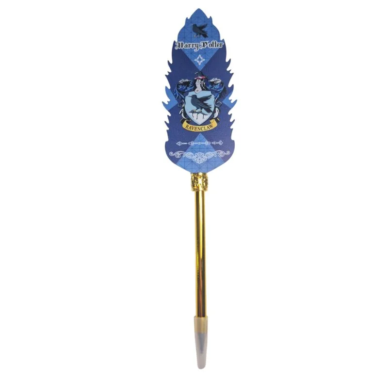 Esfero azul Ravenclaw con águila y escudo — Harry Potter