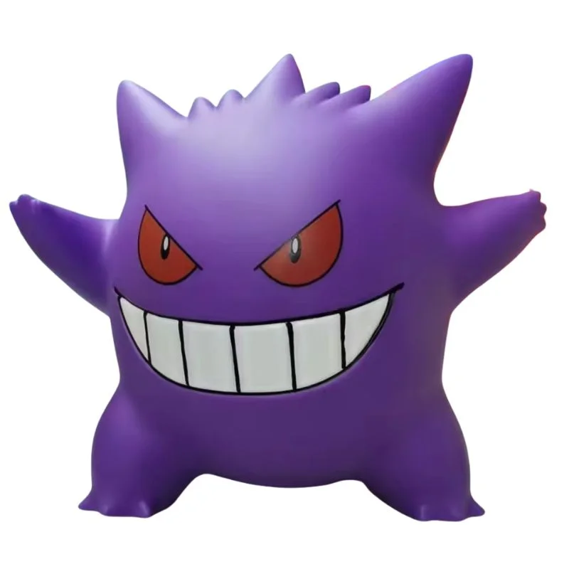 Figura Gengar Pokémon púrpura con sonrisa