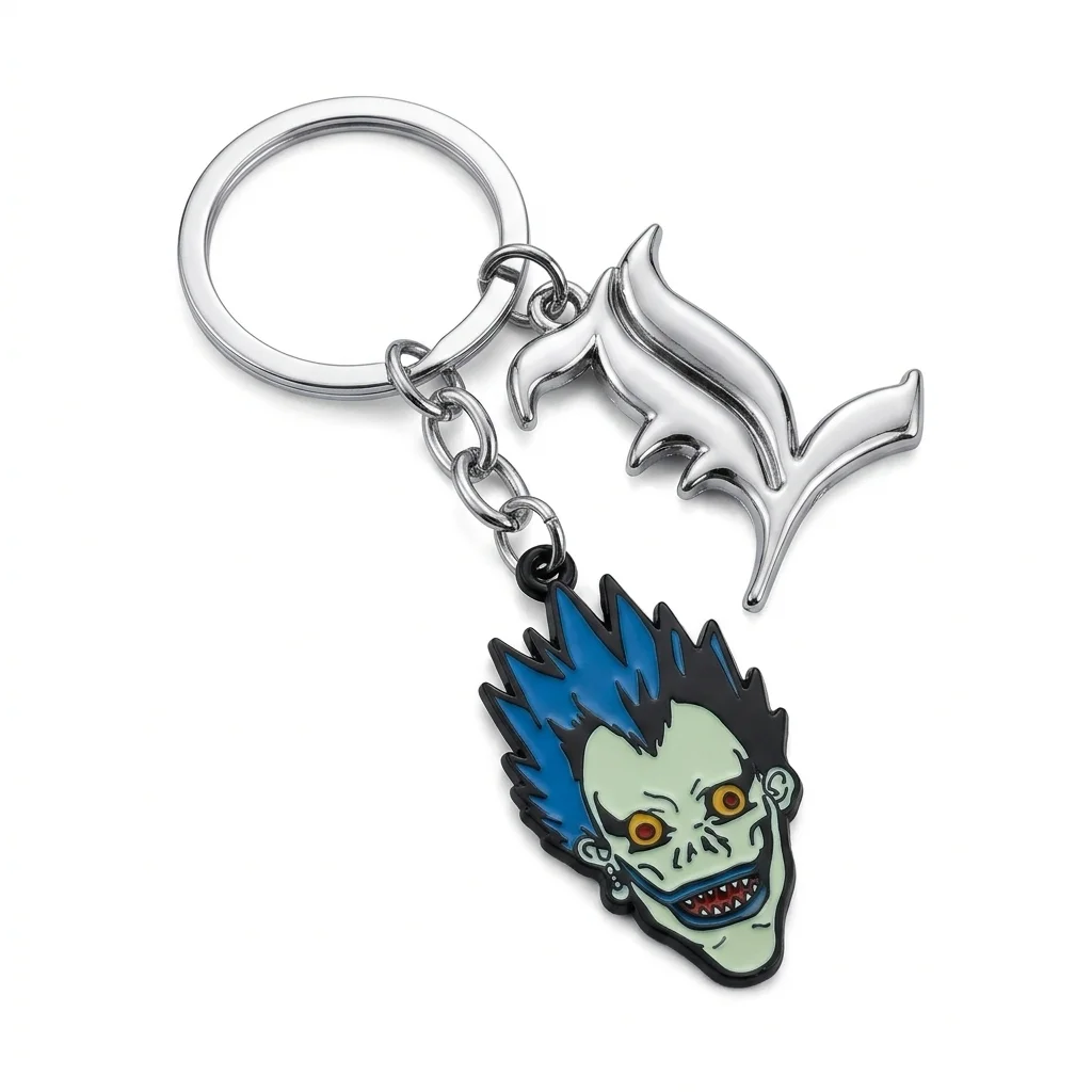 Llavero Ryuk Death Note con cadena y dije metálico