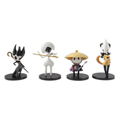 Set de 4 figuras Hollow Knight con Phantom, Lace, Sherma y Shakra