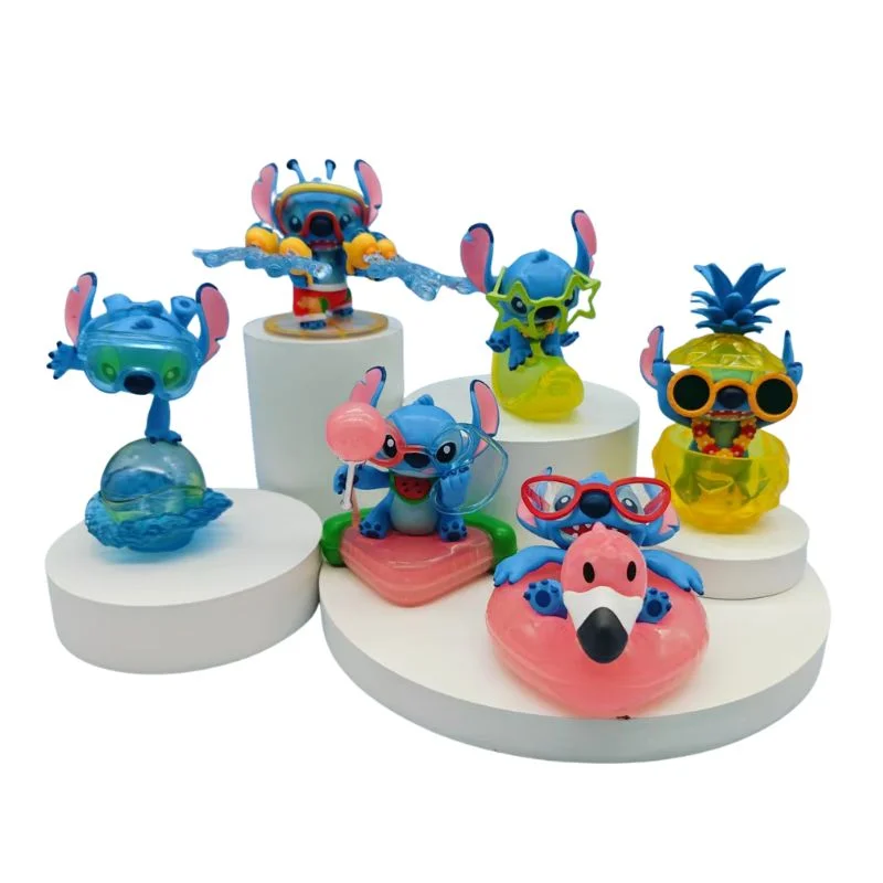 Conjunto de figuras Stitch disfrazadas para carnaval Disney
