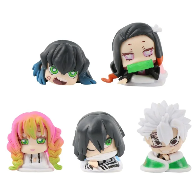 Set de 5 figuras acostadas de Kimetsu no Yaiba