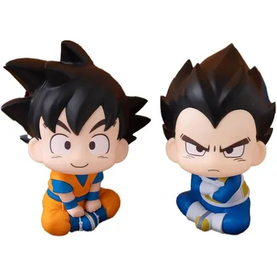 Set de figuras Goku y Vegeta Dragon Ball Daima estilo chibi