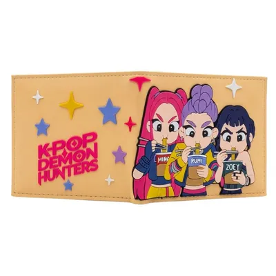 Billetera K-pop Demon Hunters con Mira, Rumi y Zoey