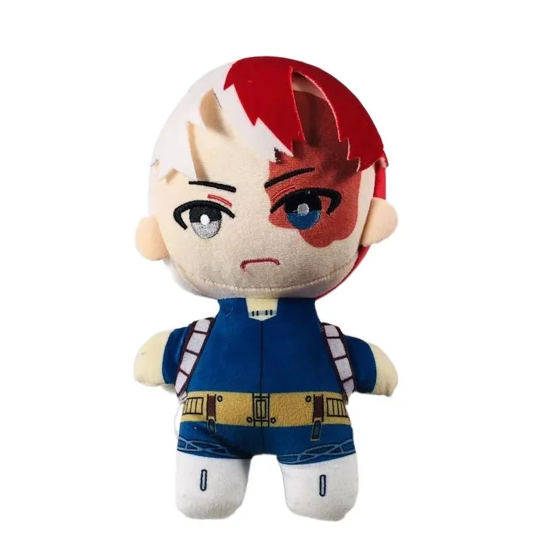 Peluche Shoto Todoroki con cabello bicolor y uniforme — My Hero Academia