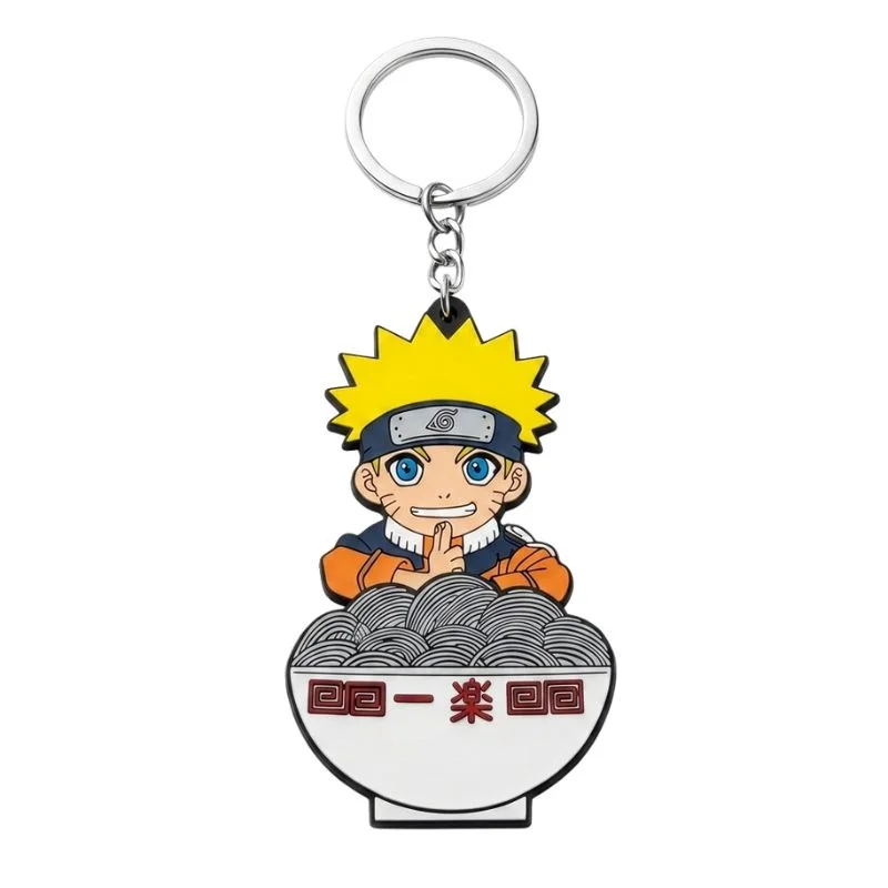 Llavero Naruto Uzumaki en cuenco de ramen del anime Naruto