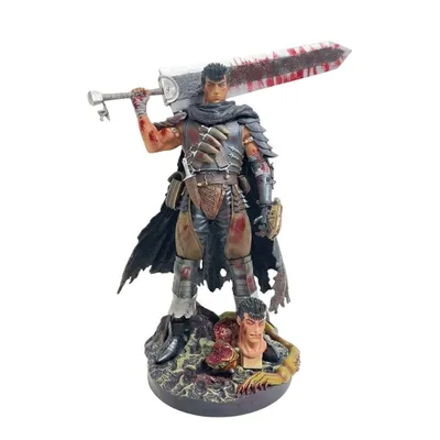 Estatuilla Guts con Dragonslayer y base Berserk anime