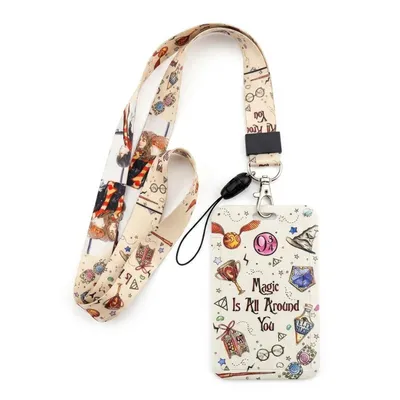 Lanyard Harry Potter con porta carnet y diseño mágico