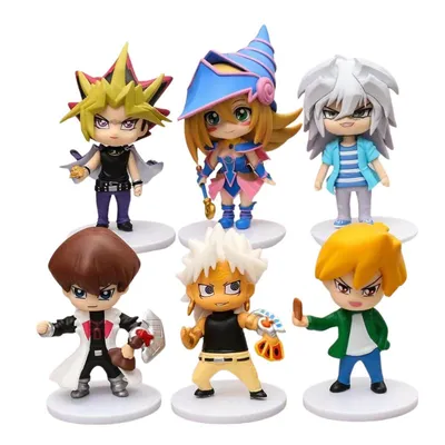 Set de 6 figuras Yu-Gi-Oh! Con personajes principales del anime