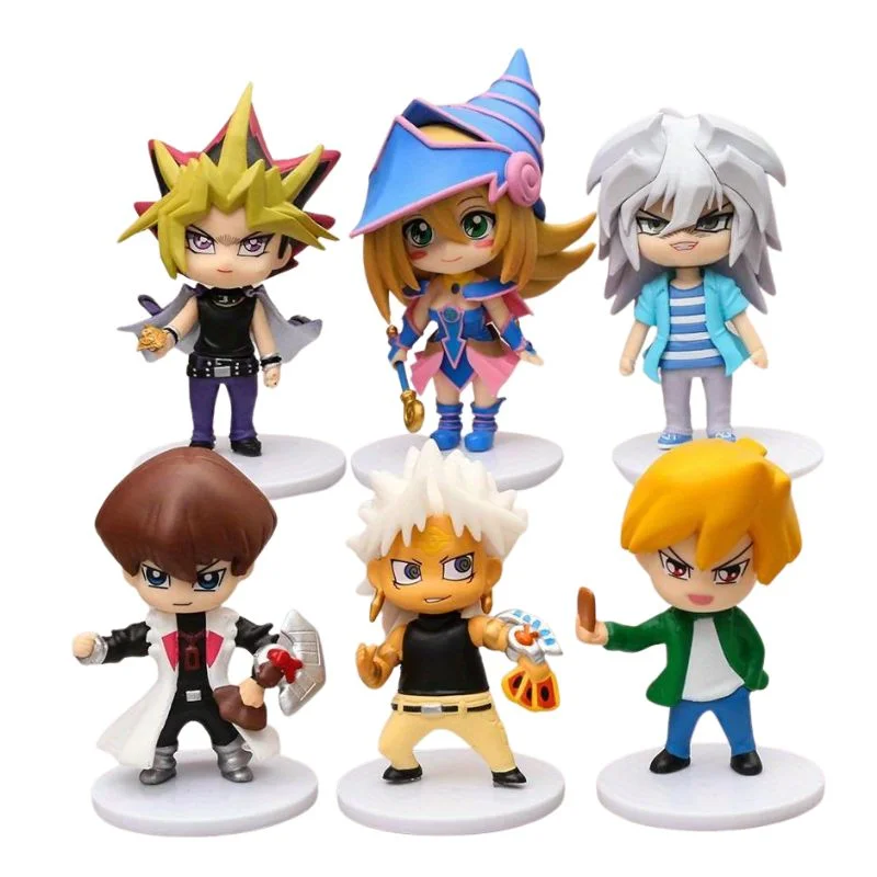 Set de 6 figuras Yu-Gi-Oh! Con personajes principales del anime