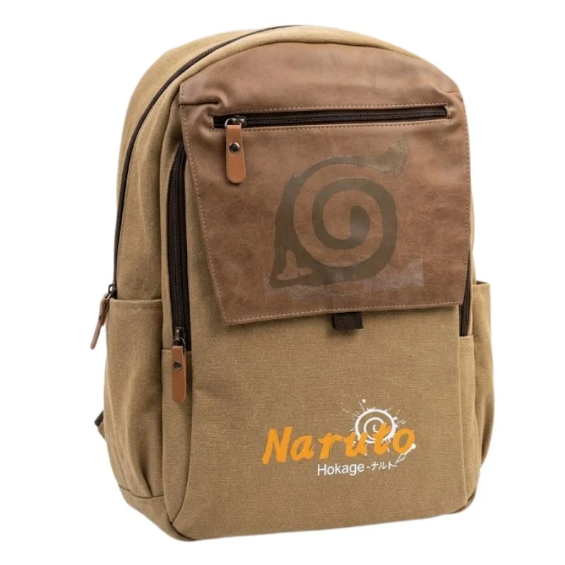 Mochila Naruto Hokage Aldea Oculta de la Hoja con emblema