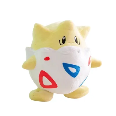 Peluche Togepi Pokémon amarillo y blanco