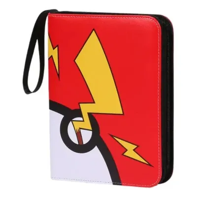 Estuche Pikachu Pokémon rojo con rayo amarillo