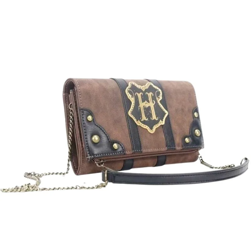 Bolso bandolera Hogwarts Harry Potter cuero marrón