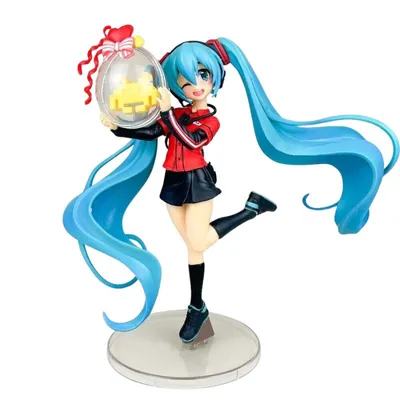 Figura Hatsune Miku con esfera Space Invaders