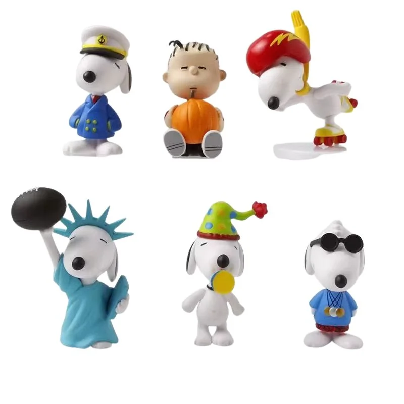 Set de figuras Snoopy y Peanuts en disfraces variados