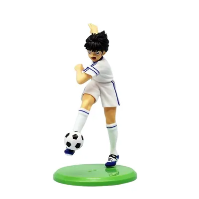 Figura Oliver Atom Super Campeones uniforme blanco azul balón