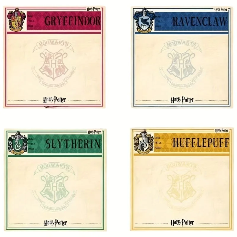 Notas adhesivas de las cuatro casas de Hogwarts — Harry Potter