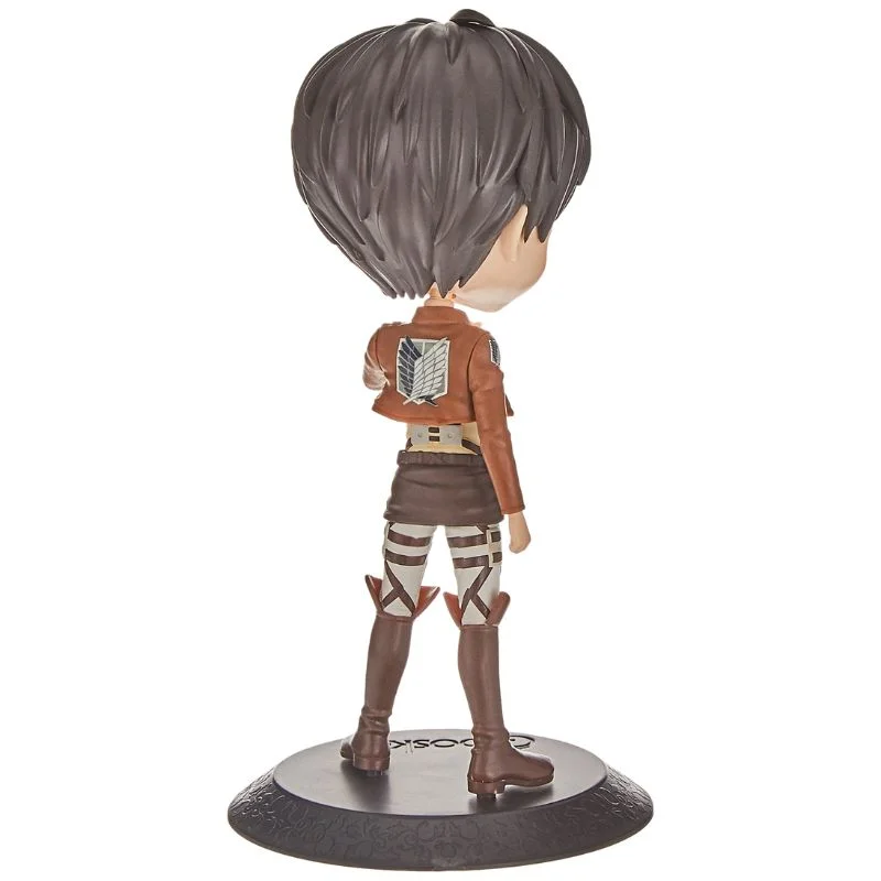 Figura chibi Eren Yeager Attack on Titan con uniforme marrón