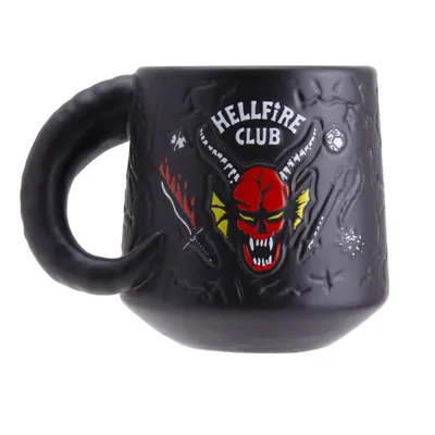 Mug relieve Hellfire Club rojo y negro de Stranger Things