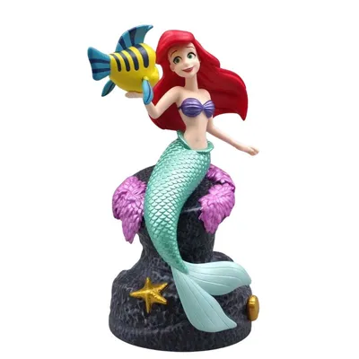 Figura Ariel con Flounder La Sirenita Disney