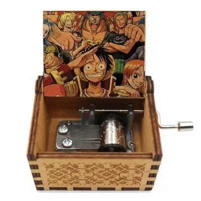 Caja musical One Piece con Luffy y tripulación del Sombrero de Paja