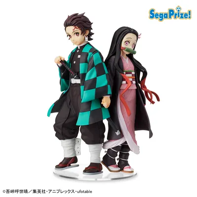 Set de figuras Tanjiro y Nezuko de Kimetsu no Yaiba