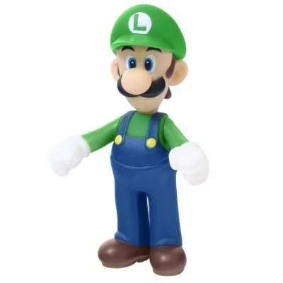 Figura de Luigi con uniforme verde y gorro de Mario Bros