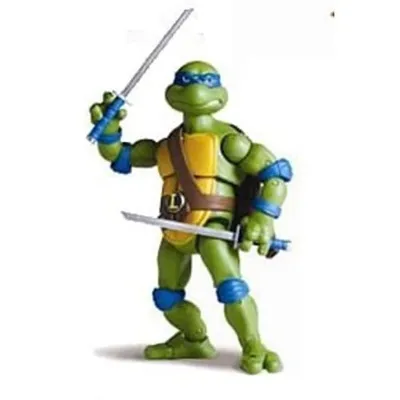 Figura Leonardo Tortugas Ninja con katanas azules